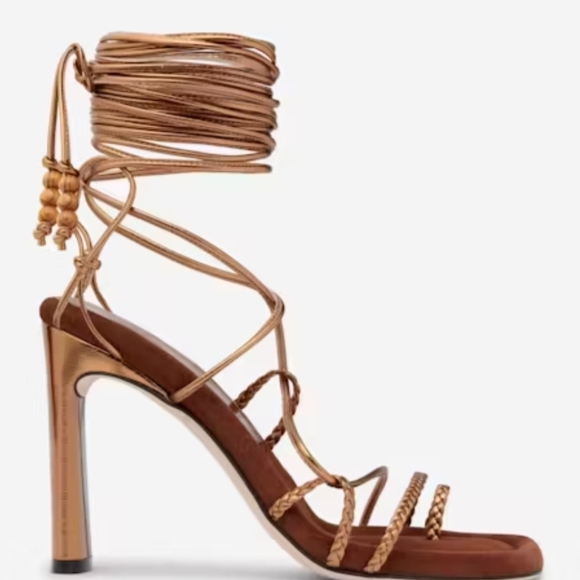 Tamara Mellon Shoes - Brown Strappy Sandals